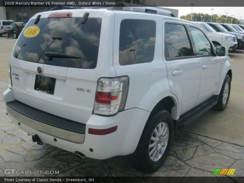 Oxford White / Stone 2008 Mercury Mariner V6 Premier 4WD