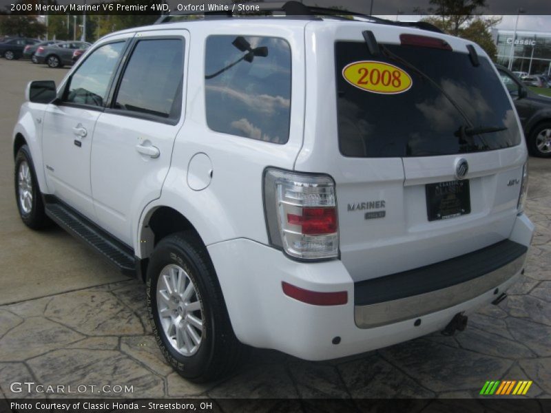Oxford White / Stone 2008 Mercury Mariner V6 Premier 4WD
