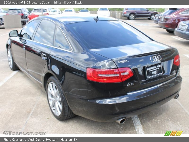 Brilliant Black / Black 2009 Audi A6 3.0T quattro Sedan