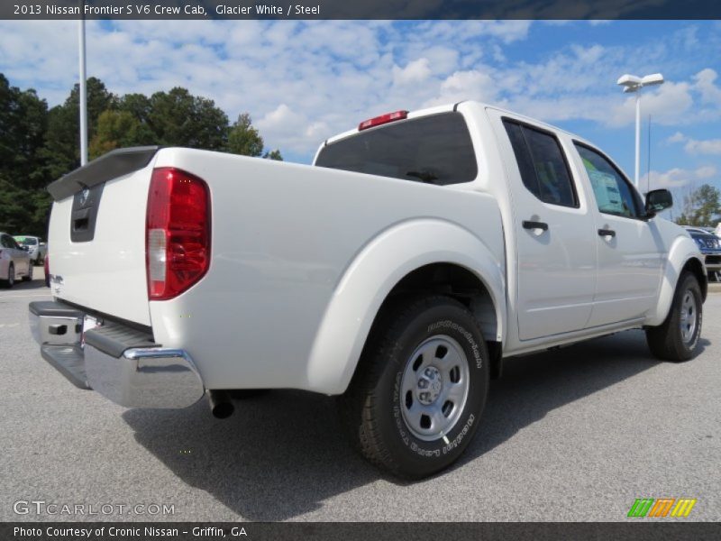 Glacier White / Steel 2013 Nissan Frontier S V6 Crew Cab