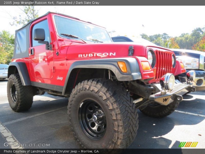 Flame Red / Dark Slate Gray 2005 Jeep Wrangler Rubicon 4x4