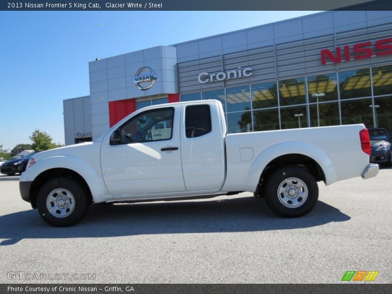 Glacier White / Steel 2013 Nissan Frontier S King Cab