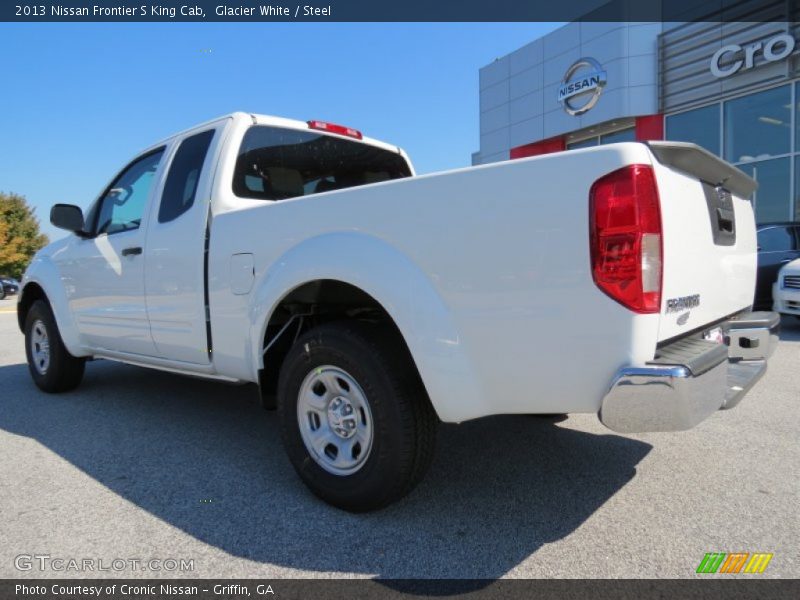 Glacier White / Steel 2013 Nissan Frontier S King Cab