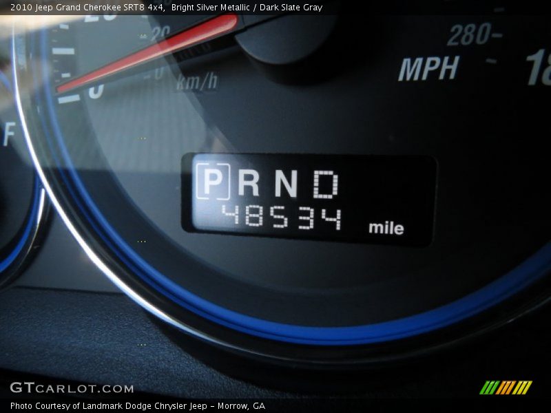 Bright Silver Metallic / Dark Slate Gray 2010 Jeep Grand Cherokee SRT8 4x4