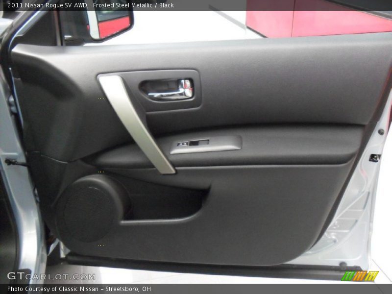 Frosted Steel Metallic / Black 2011 Nissan Rogue SV AWD
