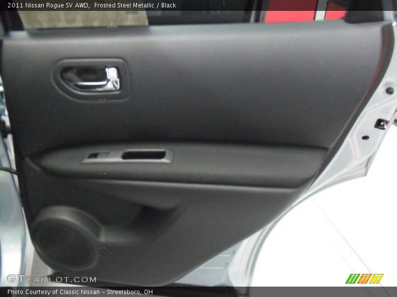 Frosted Steel Metallic / Black 2011 Nissan Rogue SV AWD
