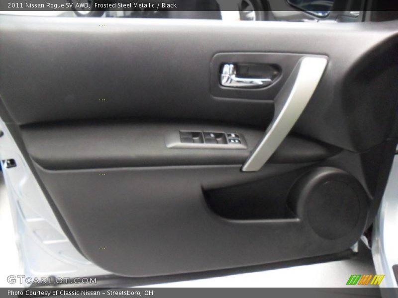 Frosted Steel Metallic / Black 2011 Nissan Rogue SV AWD