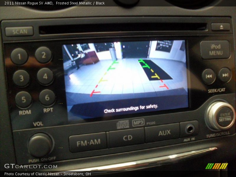 Frosted Steel Metallic / Black 2011 Nissan Rogue SV AWD
