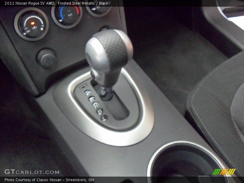 Frosted Steel Metallic / Black 2011 Nissan Rogue SV AWD