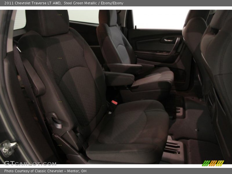 Steel Green Metallic / Ebony/Ebony 2011 Chevrolet Traverse LT AWD