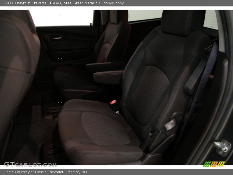 Steel Green Metallic / Ebony/Ebony 2011 Chevrolet Traverse LT AWD