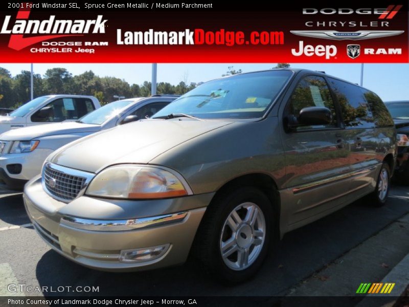 Spruce Green Metallic / Medium Parchment 2001 Ford Windstar SEL