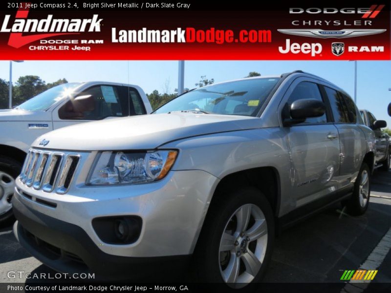 Bright Silver Metallic / Dark Slate Gray 2011 Jeep Compass 2.4