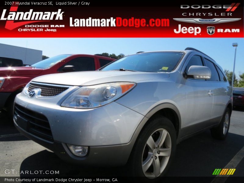 Liquid Silver / Gray 2007 Hyundai Veracruz SE