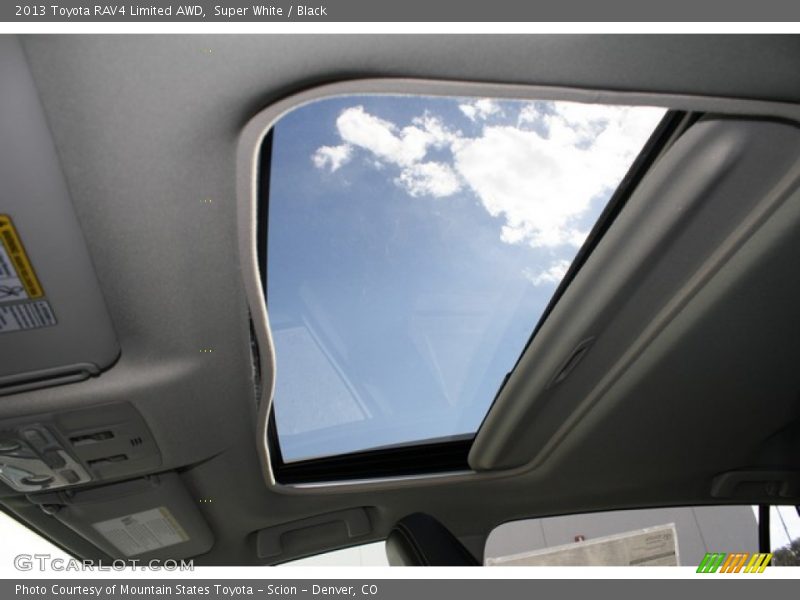 Super White / Black 2013 Toyota RAV4 Limited AWD