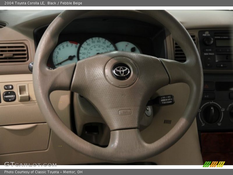 Black / Pebble Beige 2004 Toyota Corolla LE