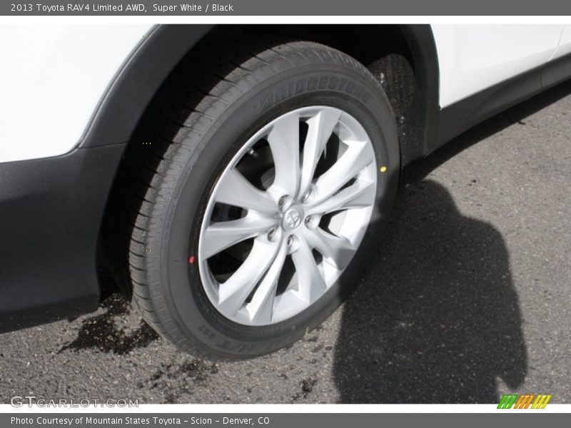 Super White / Black 2013 Toyota RAV4 Limited AWD