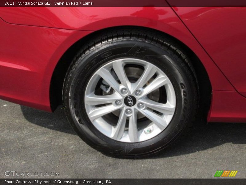 Venetian Red / Camel 2011 Hyundai Sonata GLS