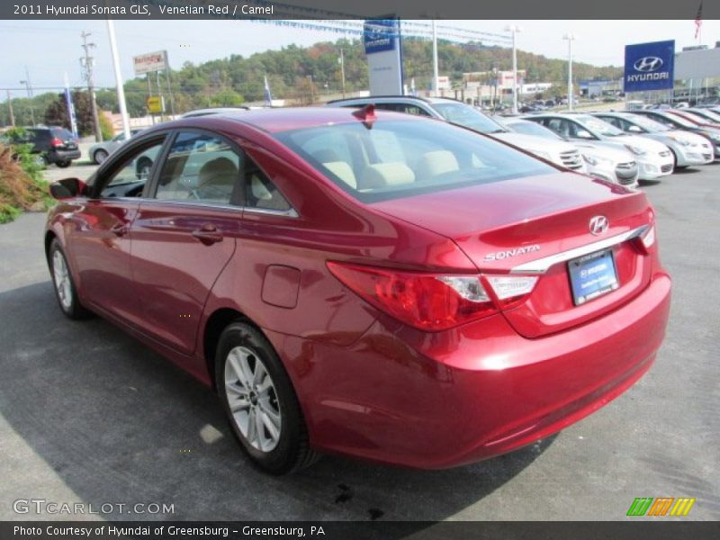 Venetian Red / Camel 2011 Hyundai Sonata GLS