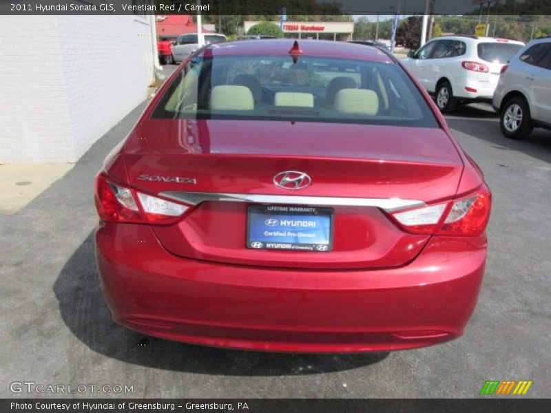 Venetian Red / Camel 2011 Hyundai Sonata GLS