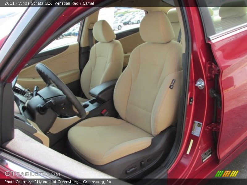 Venetian Red / Camel 2011 Hyundai Sonata GLS