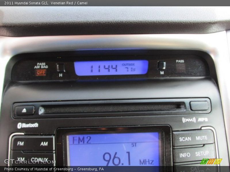Venetian Red / Camel 2011 Hyundai Sonata GLS
