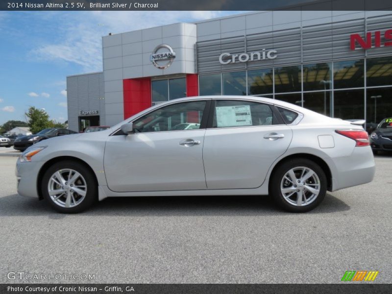 Brilliant Silver / Charcoal 2014 Nissan Altima 2.5 SV