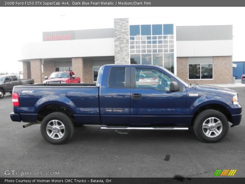 Dark Blue Pearl Metallic / Medium/Dark Flint 2008 Ford F150 STX SuperCab 4x4