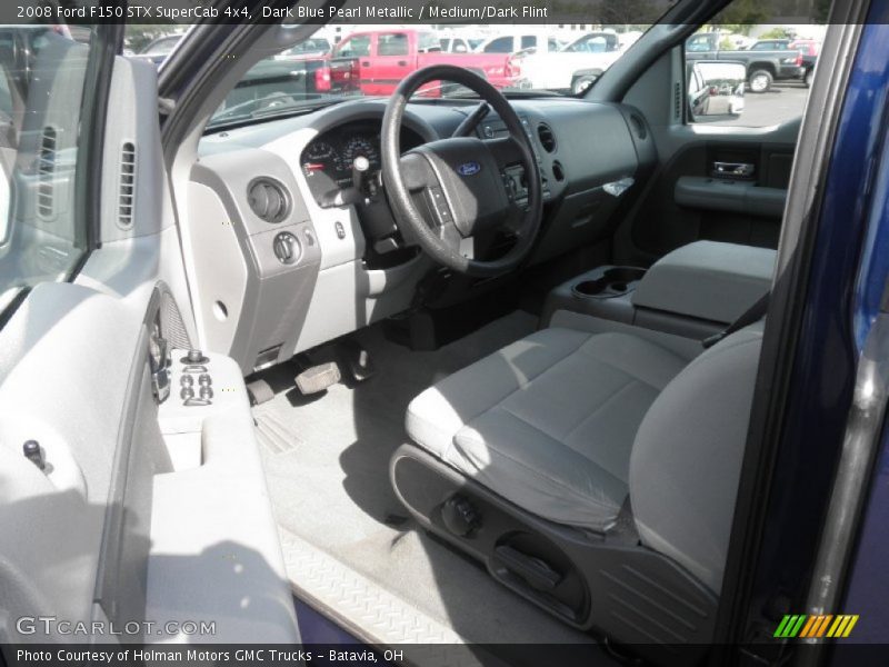 Dark Blue Pearl Metallic / Medium/Dark Flint 2008 Ford F150 STX SuperCab 4x4