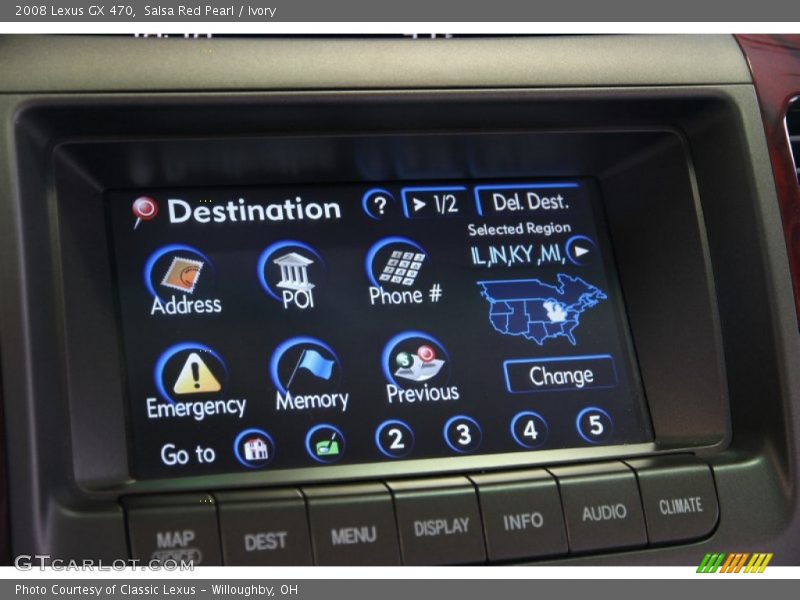 Salsa Red Pearl / Ivory 2008 Lexus GX 470