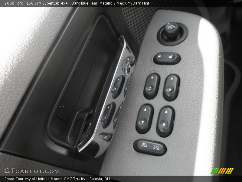 Dark Blue Pearl Metallic / Medium/Dark Flint 2008 Ford F150 STX SuperCab 4x4