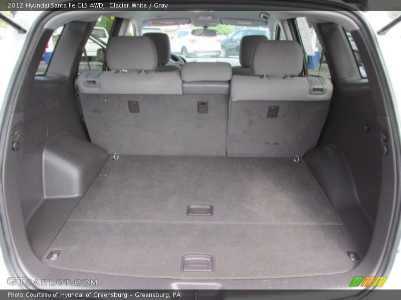 Glacier White / Gray 2012 Hyundai Santa Fe GLS AWD