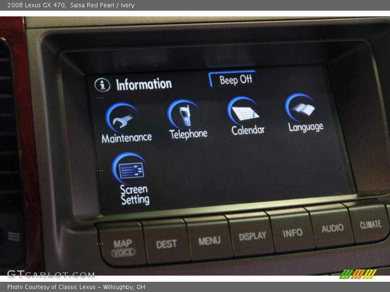 Salsa Red Pearl / Ivory 2008 Lexus GX 470