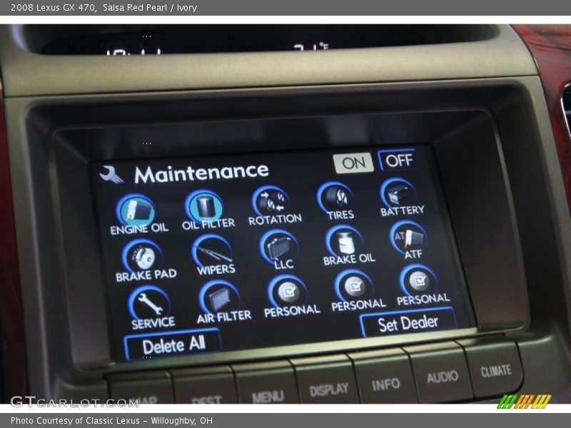 Salsa Red Pearl / Ivory 2008 Lexus GX 470