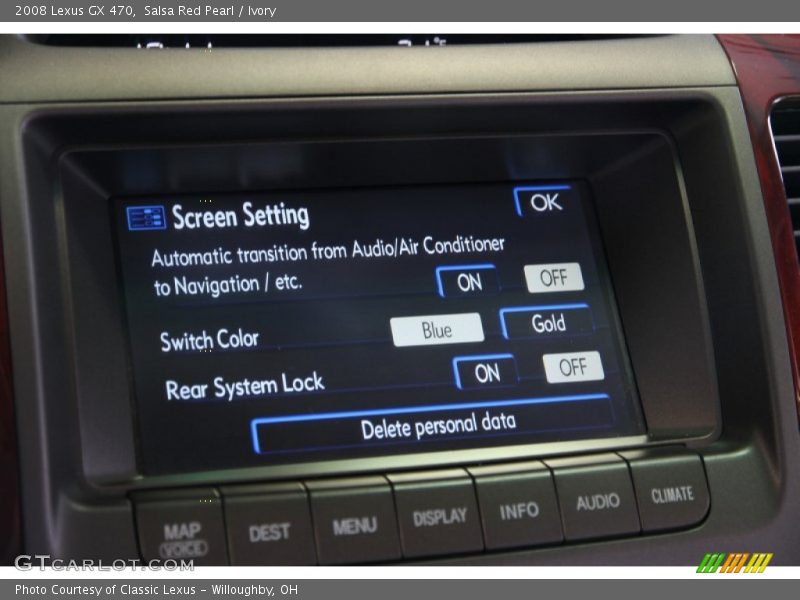 Salsa Red Pearl / Ivory 2008 Lexus GX 470