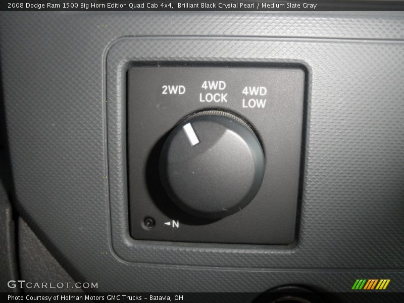 Brilliant Black Crystal Pearl / Medium Slate Gray 2008 Dodge Ram 1500 Big Horn Edition Quad Cab 4x4