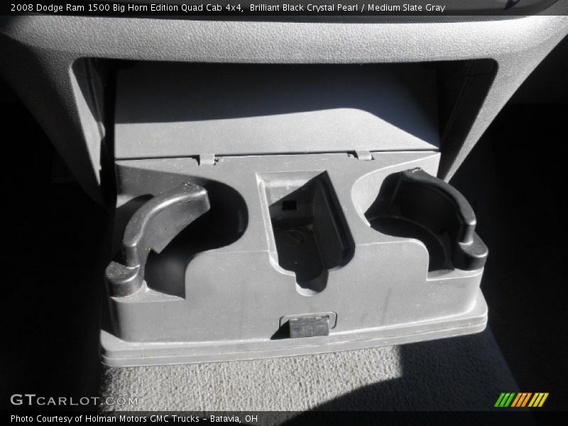 Brilliant Black Crystal Pearl / Medium Slate Gray 2008 Dodge Ram 1500 Big Horn Edition Quad Cab 4x4