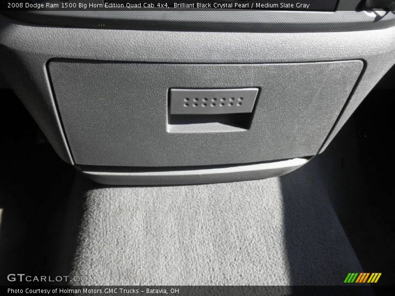 Brilliant Black Crystal Pearl / Medium Slate Gray 2008 Dodge Ram 1500 Big Horn Edition Quad Cab 4x4