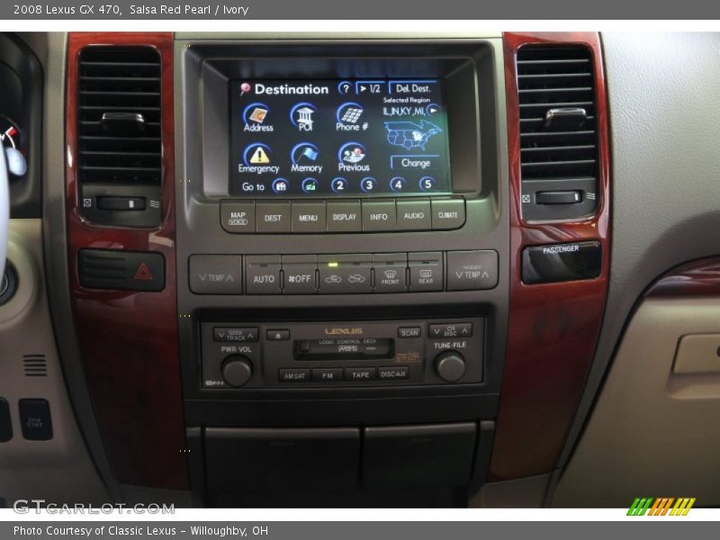 Salsa Red Pearl / Ivory 2008 Lexus GX 470