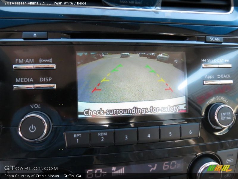 Pearl White / Beige 2014 Nissan Altima 2.5 SL