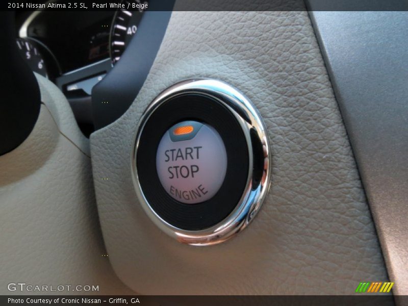 Pearl White / Beige 2014 Nissan Altima 2.5 SL