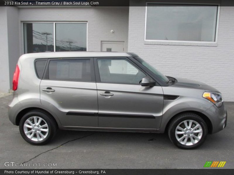 Titanium Gray / Black Soul Logo Cloth 2012 Kia Soul +