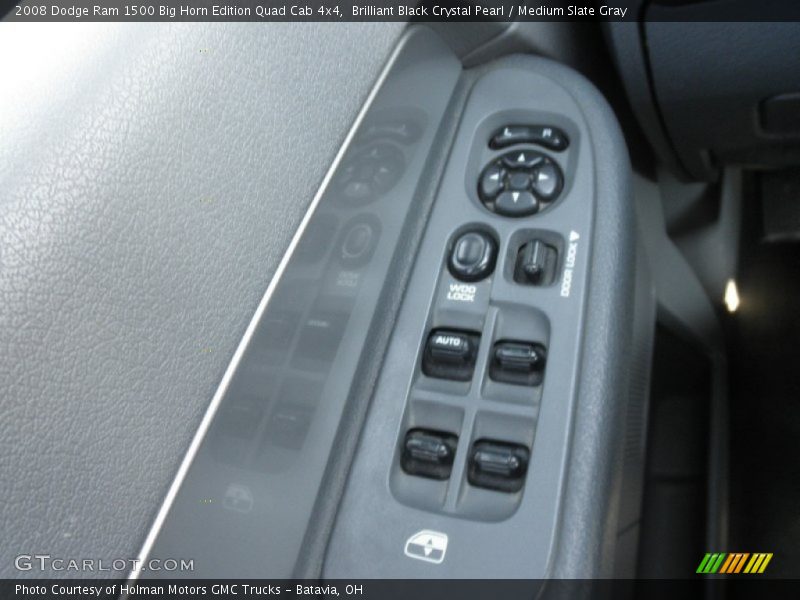 Brilliant Black Crystal Pearl / Medium Slate Gray 2008 Dodge Ram 1500 Big Horn Edition Quad Cab 4x4