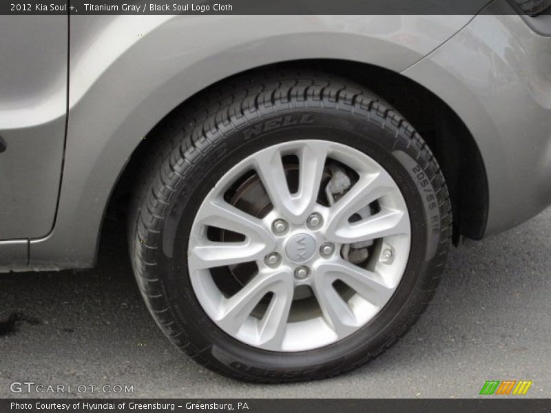 Titanium Gray / Black Soul Logo Cloth 2012 Kia Soul +