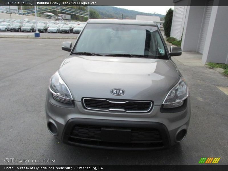 Titanium Gray / Black Soul Logo Cloth 2012 Kia Soul +