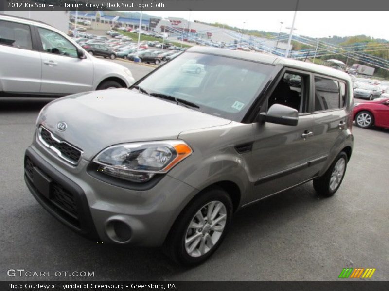 Titanium Gray / Black Soul Logo Cloth 2012 Kia Soul +