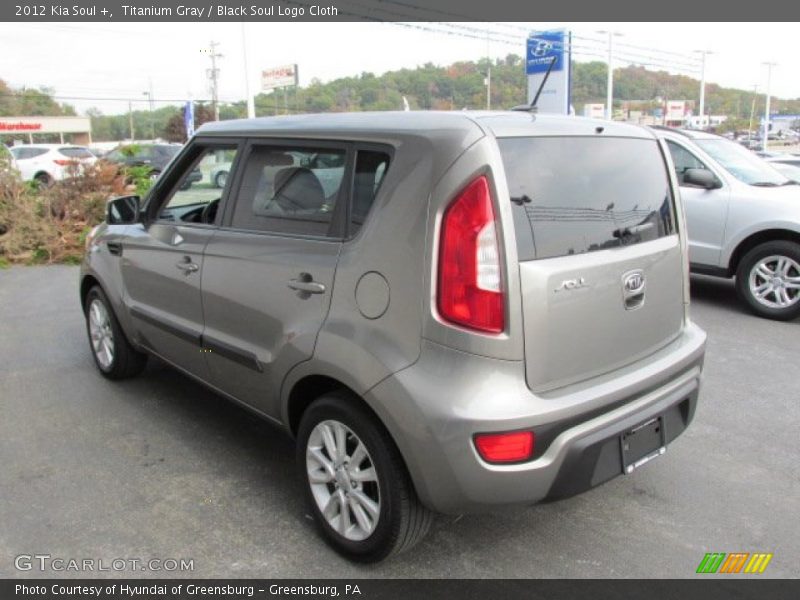 Titanium Gray / Black Soul Logo Cloth 2012 Kia Soul +
