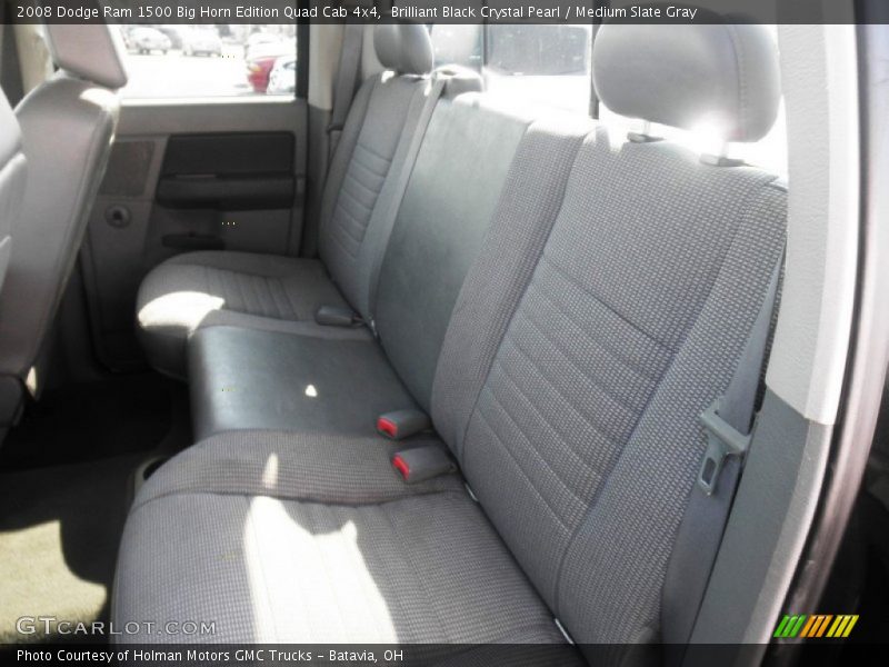 Brilliant Black Crystal Pearl / Medium Slate Gray 2008 Dodge Ram 1500 Big Horn Edition Quad Cab 4x4