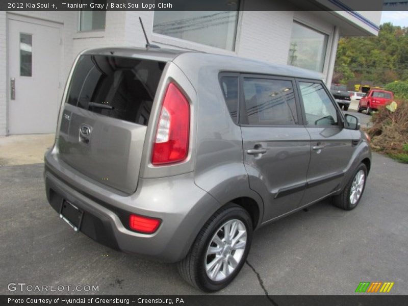 Titanium Gray / Black Soul Logo Cloth 2012 Kia Soul +