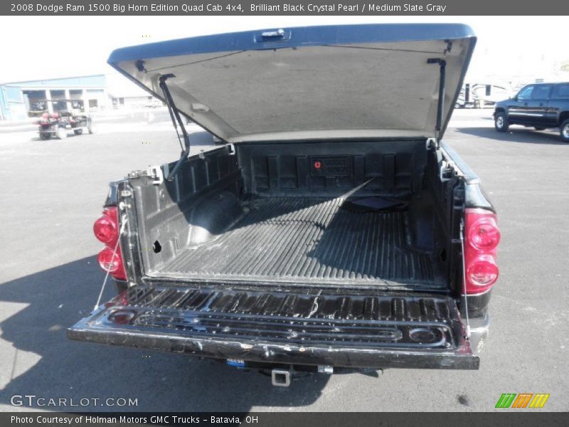 Brilliant Black Crystal Pearl / Medium Slate Gray 2008 Dodge Ram 1500 Big Horn Edition Quad Cab 4x4